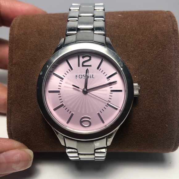 Fossil Silver and Pink Watch - Picture 2 of 5